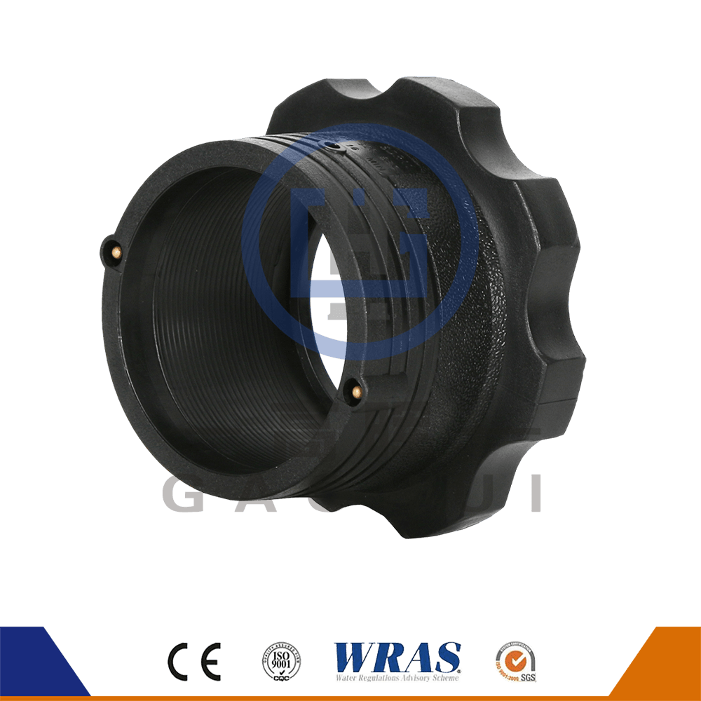 HDPE Moulded Electro Fusion Stub Flange Stub End Flange Adaptor For Water Supply
