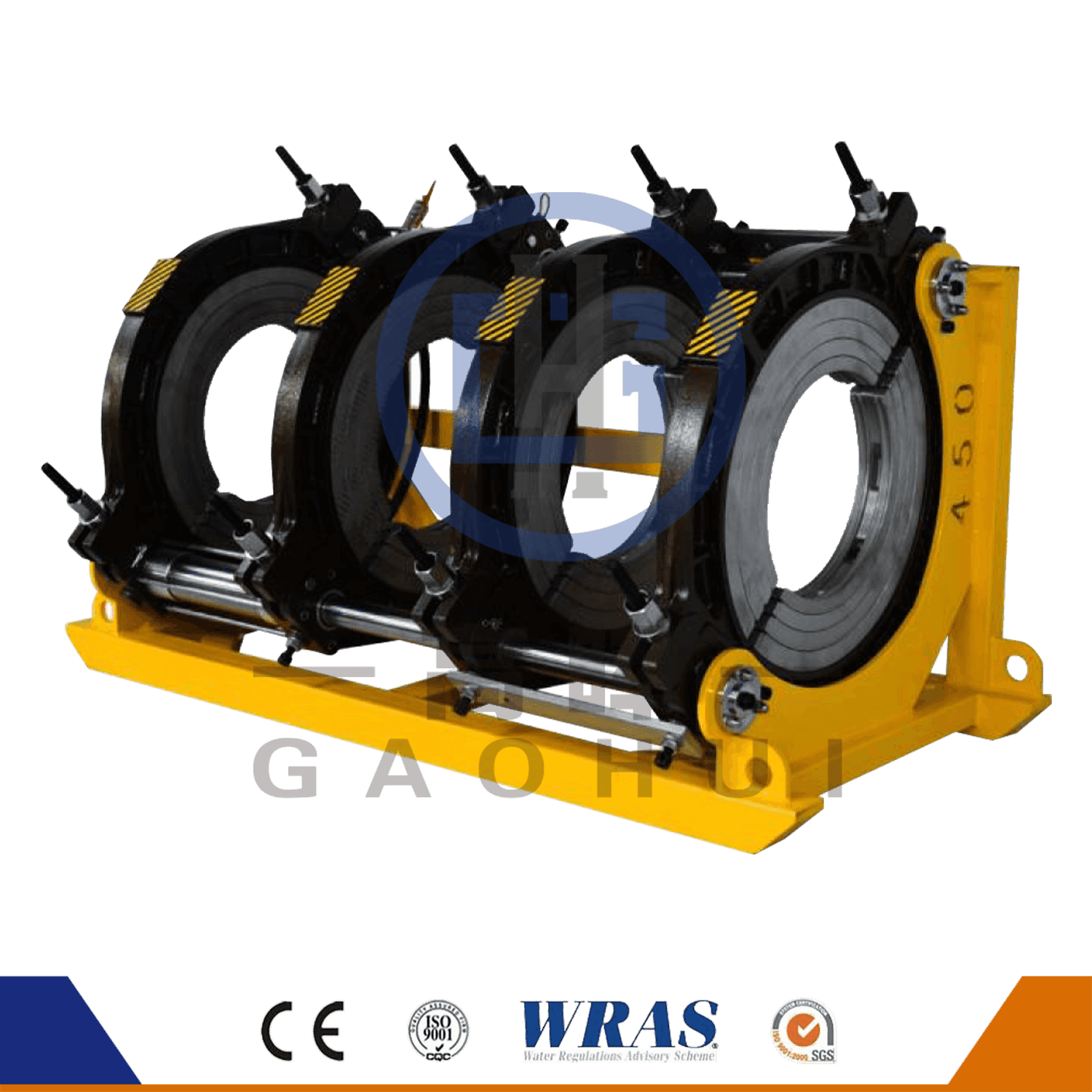 450 Hydraulic semi-automatic heat fusion hdpe pipe welding machine