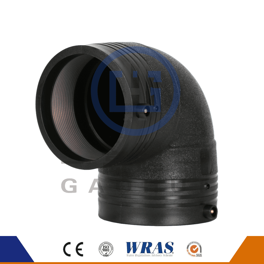 HDPE Moulded Electro Fusion 90 Degree Elbow Bend For Water Supply